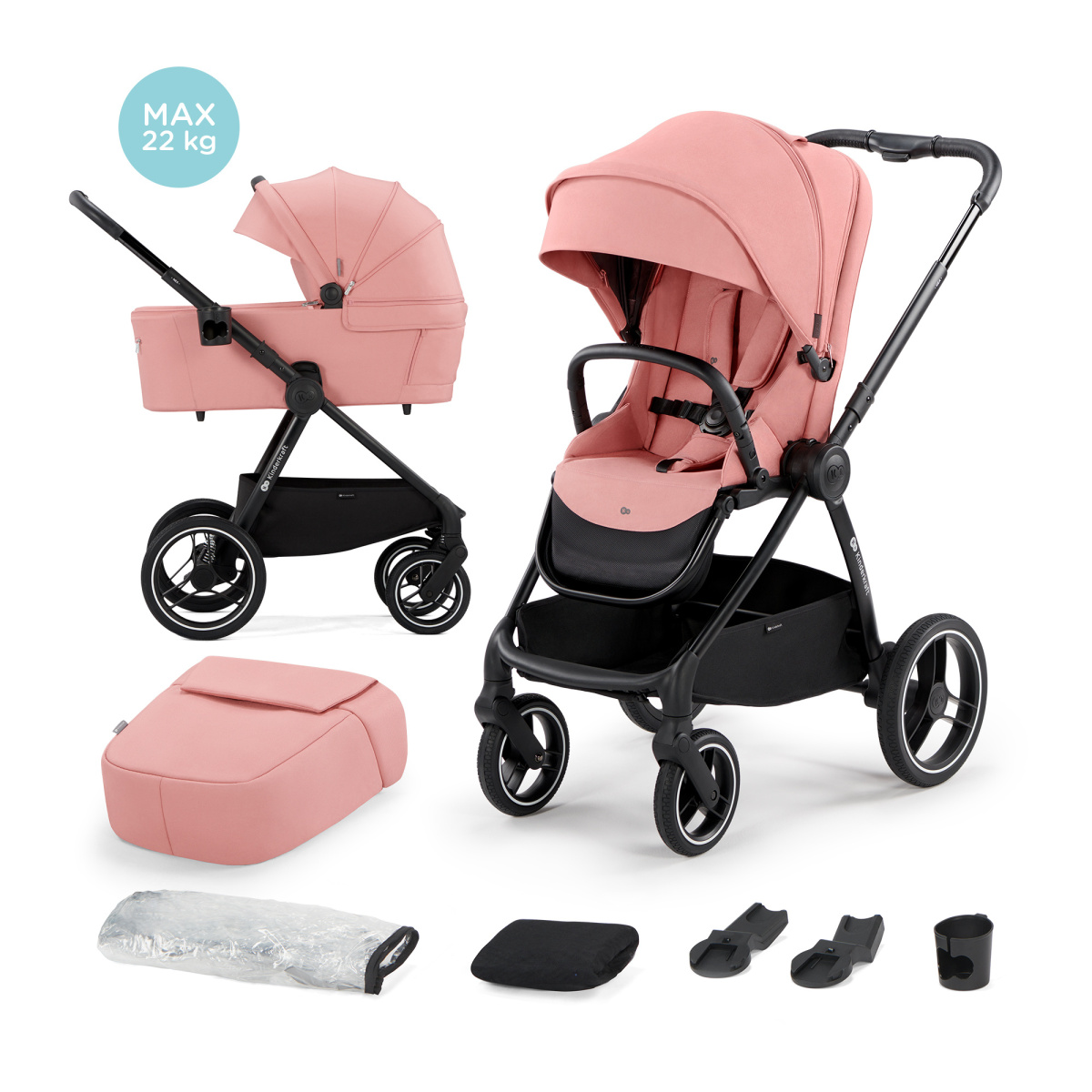 KINDERKRAFT NEA 2W1 ASH PINK