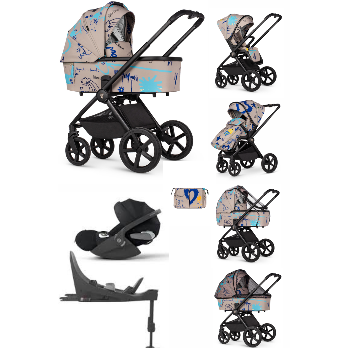 ZESTAW 4W1 VENICCI UPLINE 2 + CYBEX CLOUD T PLUS + BAZA ISOFIX