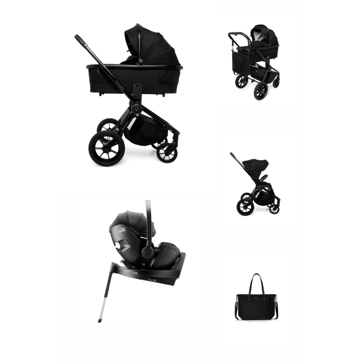 ZESTAW 4W1 MUUVO QUICK SE2 + BRITAX BABY SAFE PRO + BAZA OBROTOWA ISOFIX