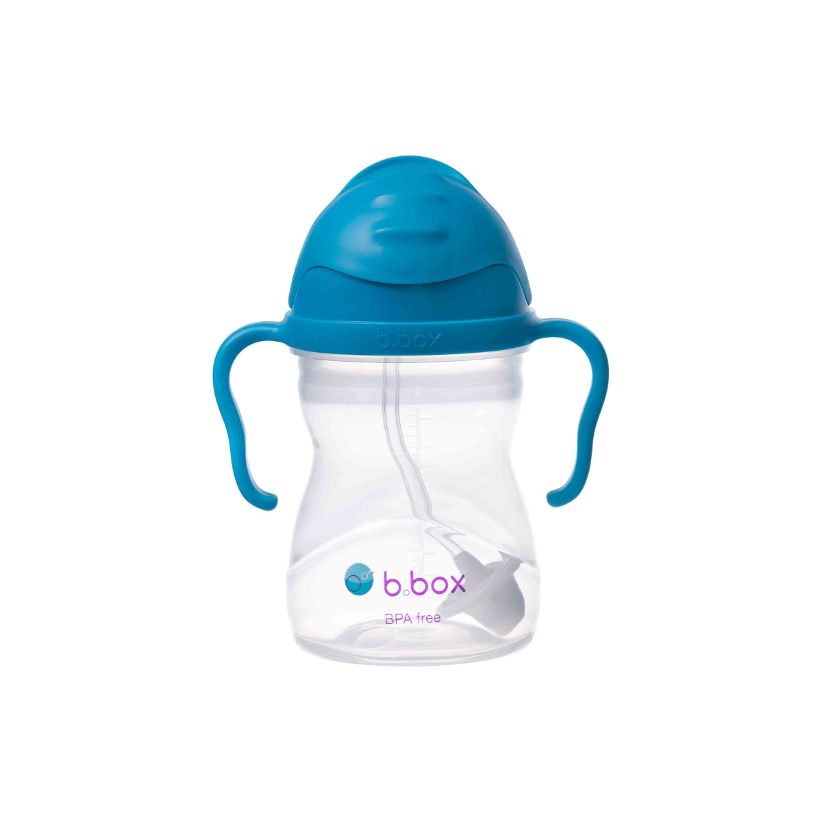 B.BOX BIDON ZE SŁOMKĄ 240ML KOBALTOWY