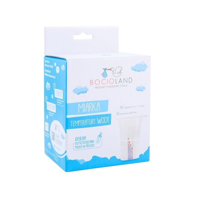 BOCIOLAND MIARKA TEMPERATURY WODY DO MLEKA W PROSZ