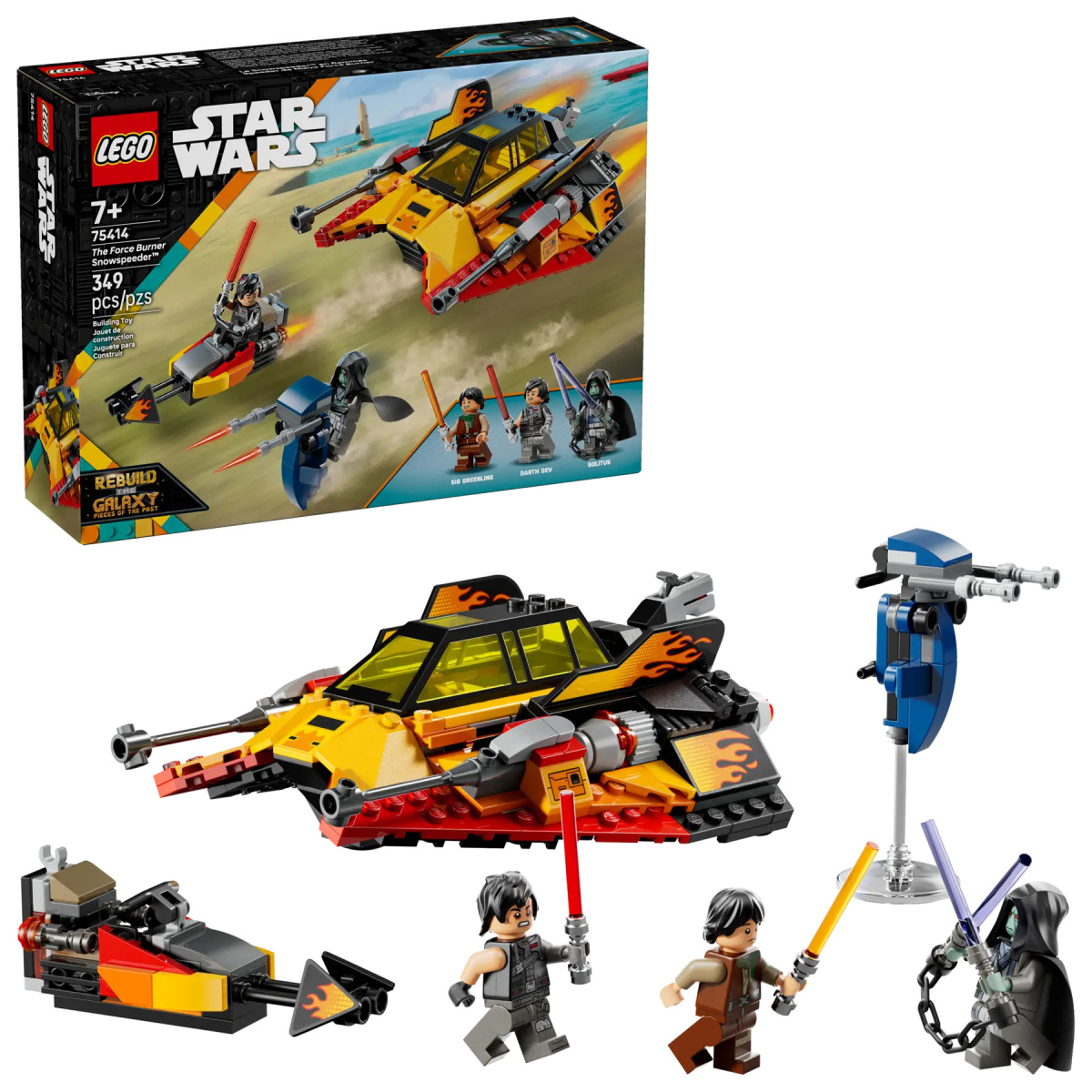 LEGO 75414 STAR WARS PŁOMIENNY ŚMIGACZ ŚNIEŻNY