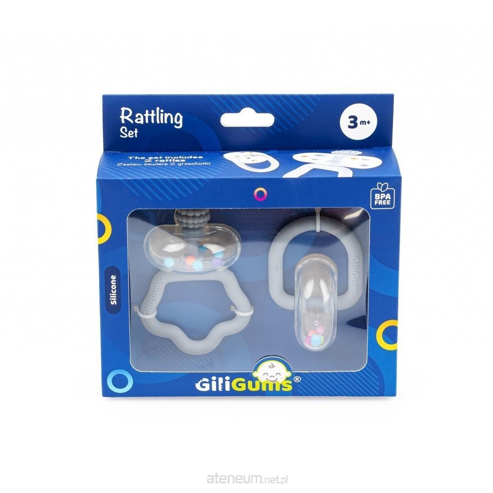 DUMEL ZESTAW GRZECHOCZĄCY SZARY