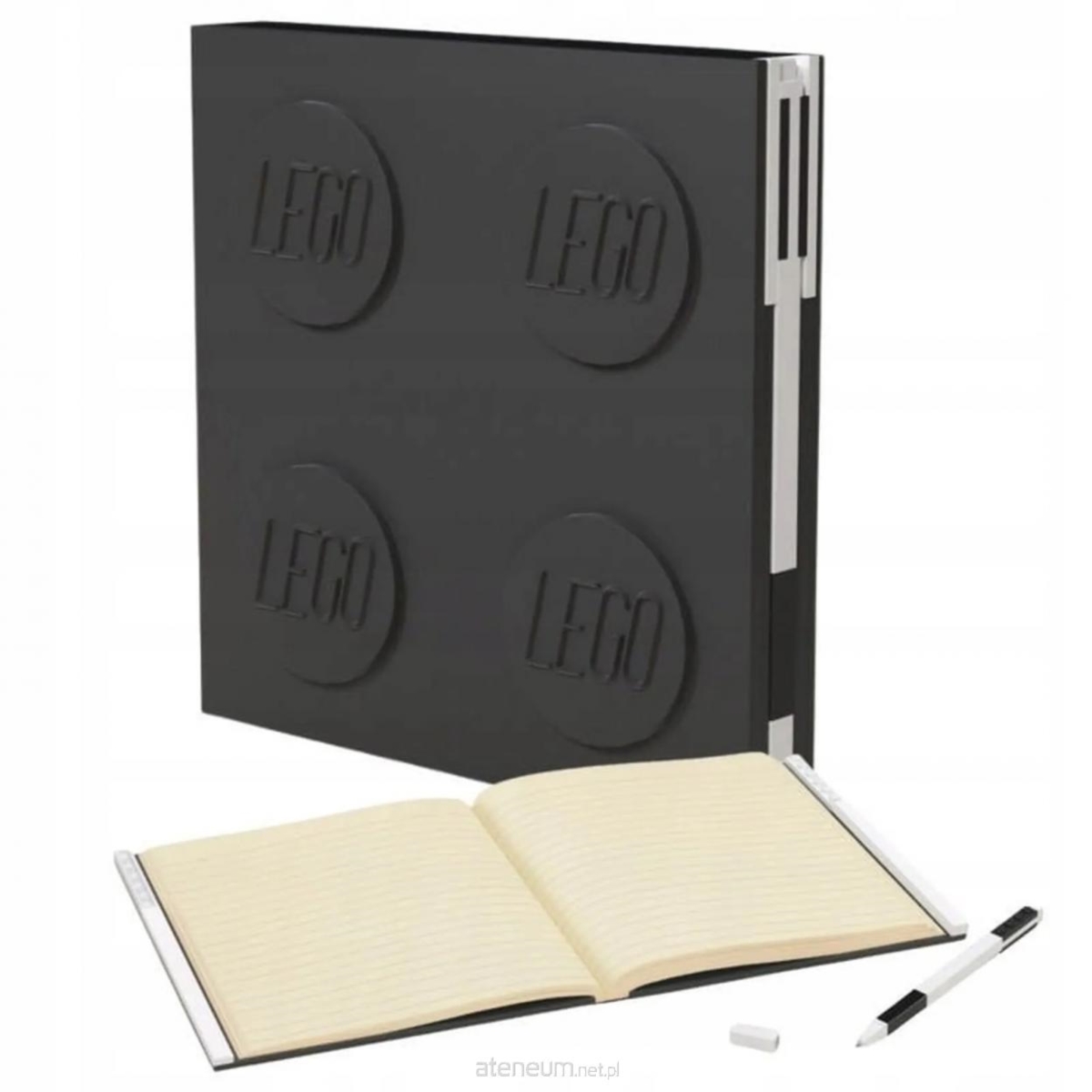 LEGO NOTATNIK Z DŁUGOPISEM CZARNY