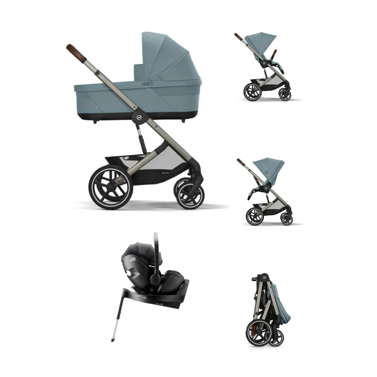 ZESTAW 4W1 CYBEX BALIOS S LUX + BRITAX BABY SAFE PRO + BAZA ISOFIX