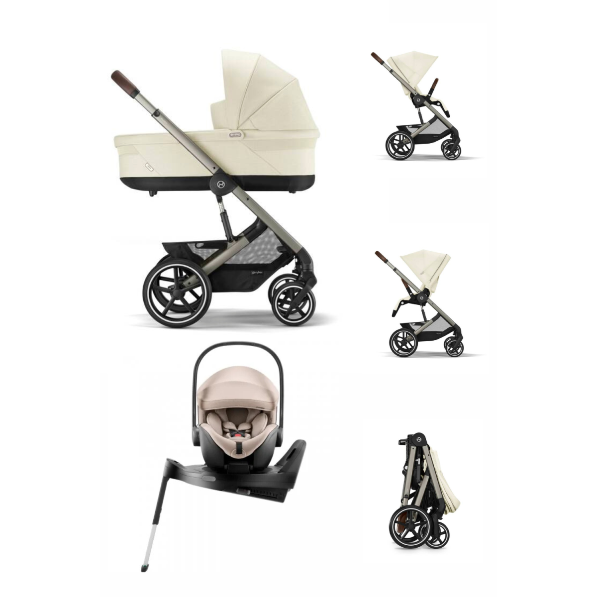 ZESTAW 4W1 CYBEX BALIOS S LUX + BRITAX BABY SAFE PRO + BAZA ISOFIX