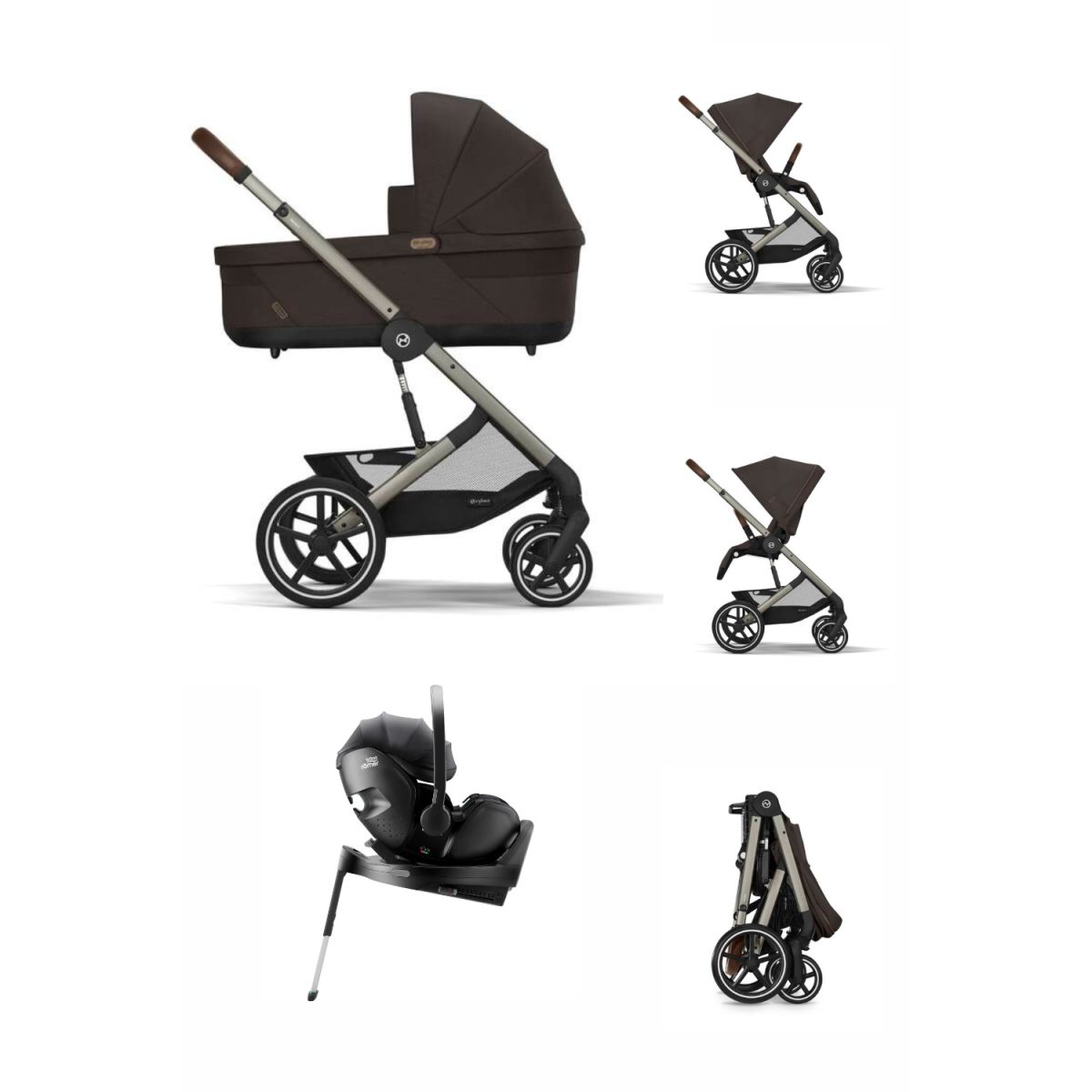 ZESTAW 4W1 CYBEX BALIOS S LUX + BRITAX BABY SAFE PRO + BAZA ISOFIX