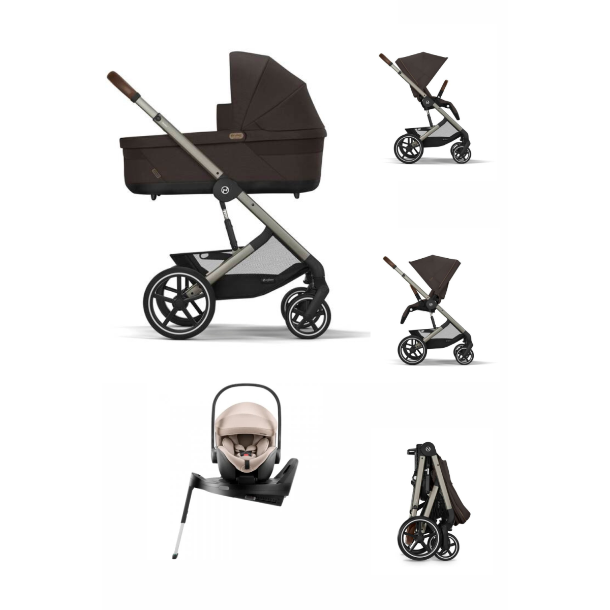 ZESTAW 4W1 CYBEX BALIOS S LUX + BRITAX BABY SAFE PRO + BAZA ISOFIX