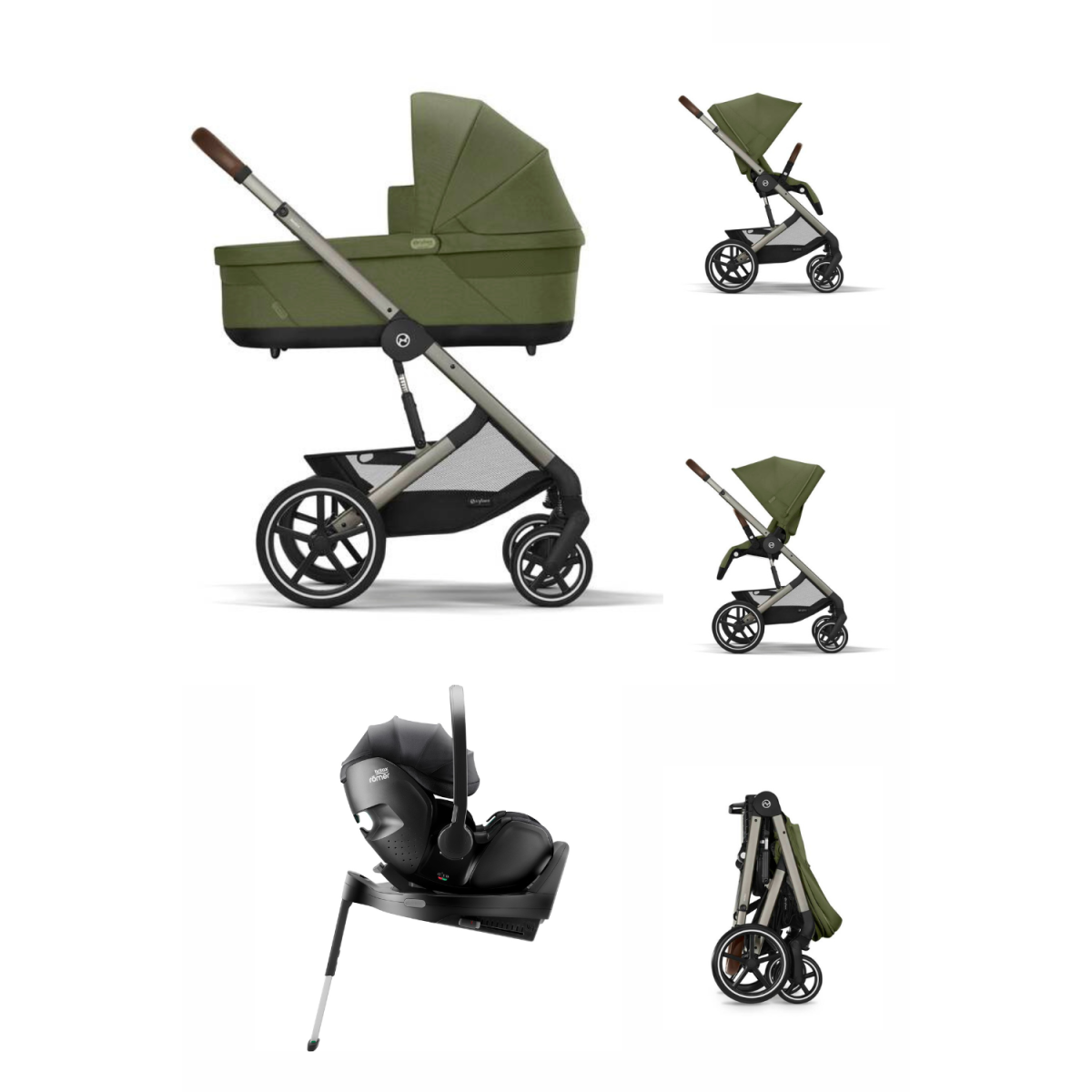 ZESTAW 4W1 CYBEX BALIOS S LUX + BRITAX BABY SAFE PRO + BAZA ISOFIX