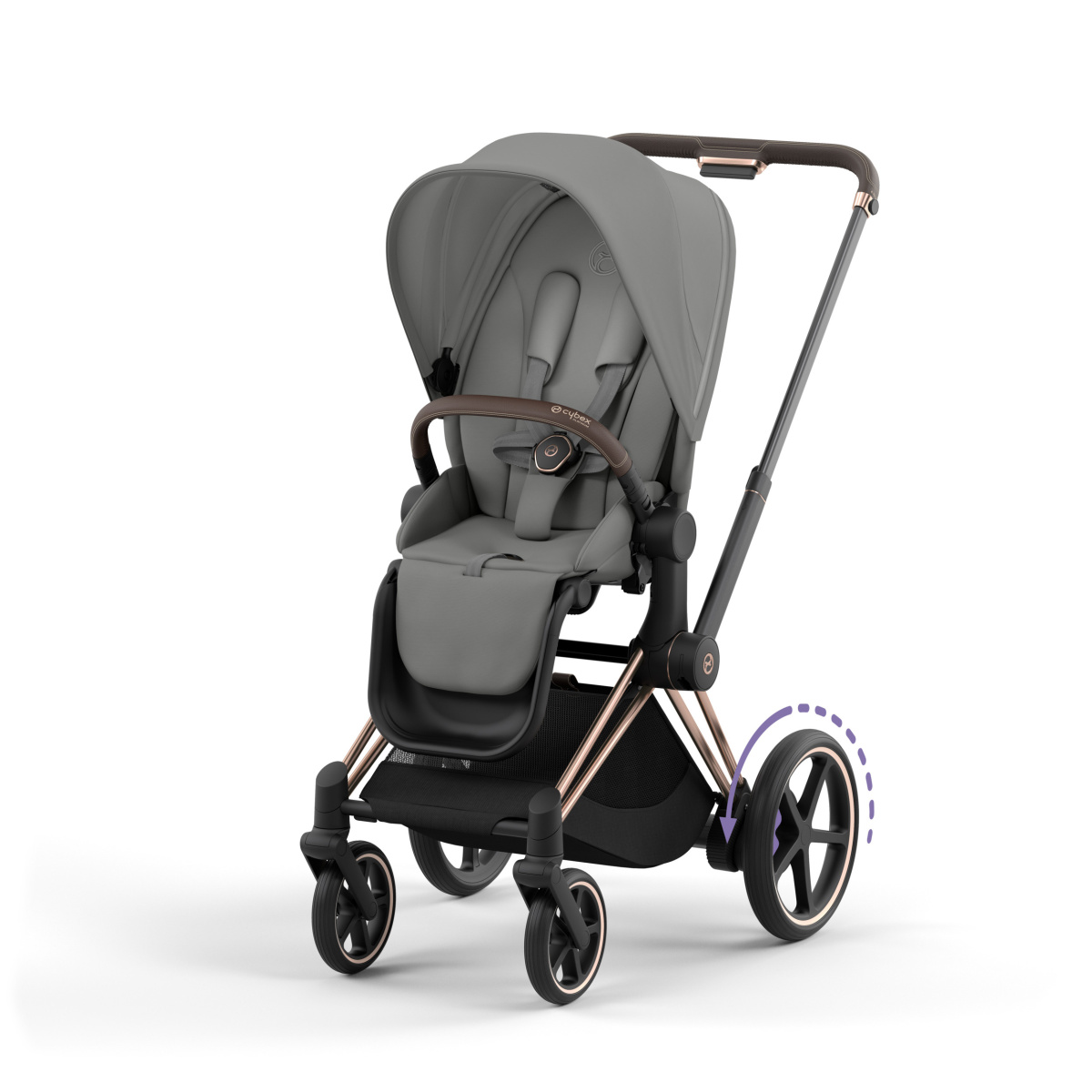CYBEX E-PRIAM 4.0 MIRAGE GREY ROSE GOLD 2W1