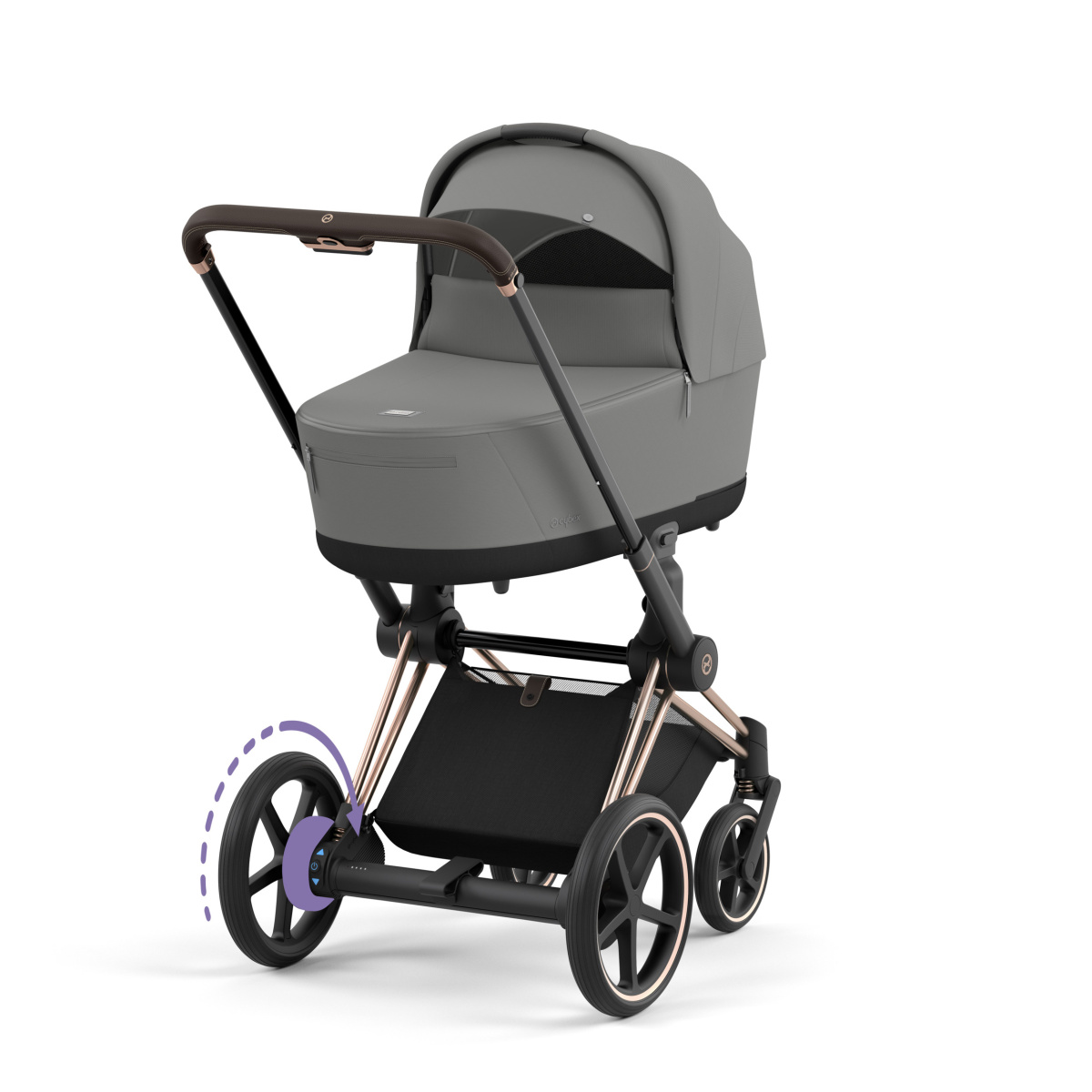 CYBEX E-PRIAM 4.0 MIRAGE GREY ROSE GOLD 2W1