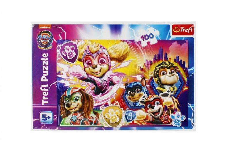 Puzzle 100el. Poznaj Mighty Pups Trefl 16460