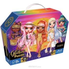 53020 "Puzzle 70 glitter w kuferku - Brokatowe Lal