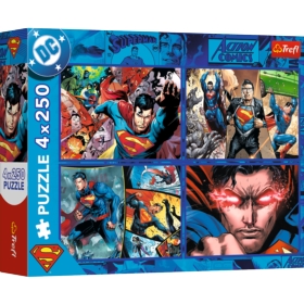 PUZZLE 4x250 Odwaga Supermana / Warner 13340