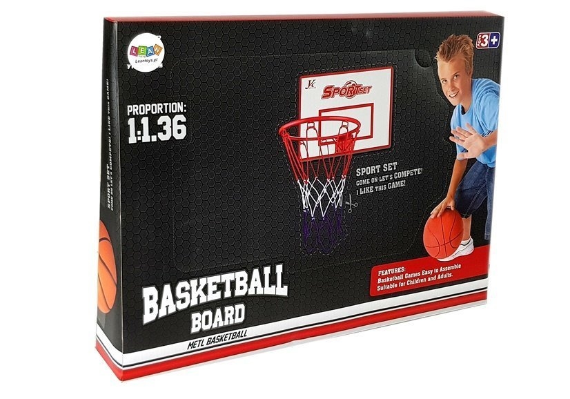 Zestaw do Gry w Koszykówkę Duży Kosz Podwieszany P