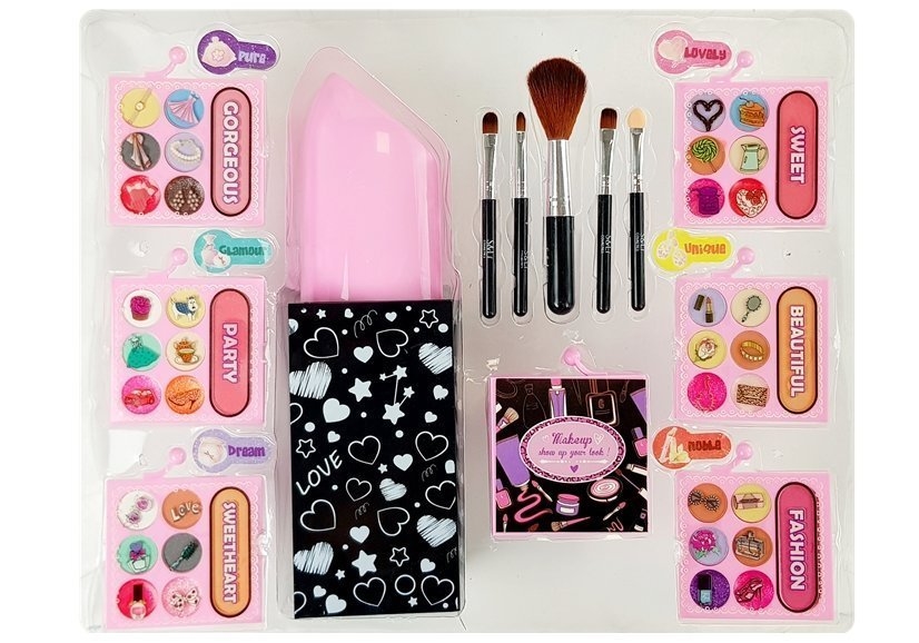 Zestaw Piękności Makijaż Błyszczyk Cienie Do Powie