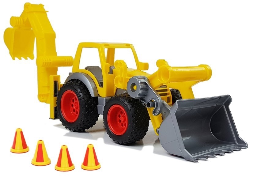 Traktor Koparka Łyżka Gumowe Koła 