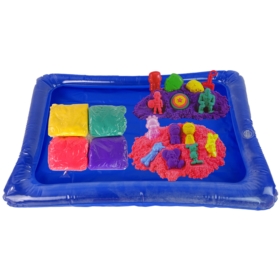 Zestaw Piasek Kinetyczny 4 Kolory Foremki Strażak