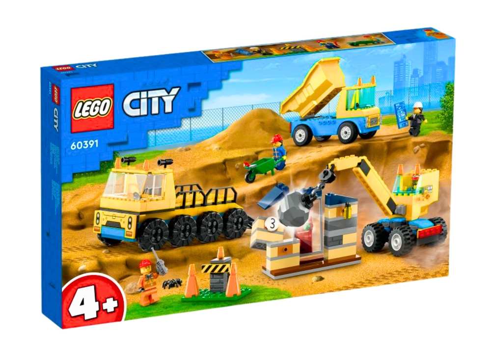 Klocki LEGO CITY Ciężarówki i Dźwig Z Kulą Wyburze