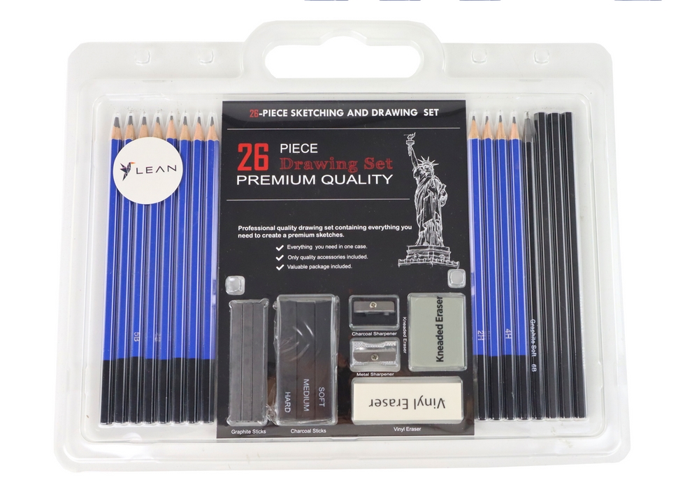 Zestaw Artystyczny Do Szkicowania Rysowania Ołówki