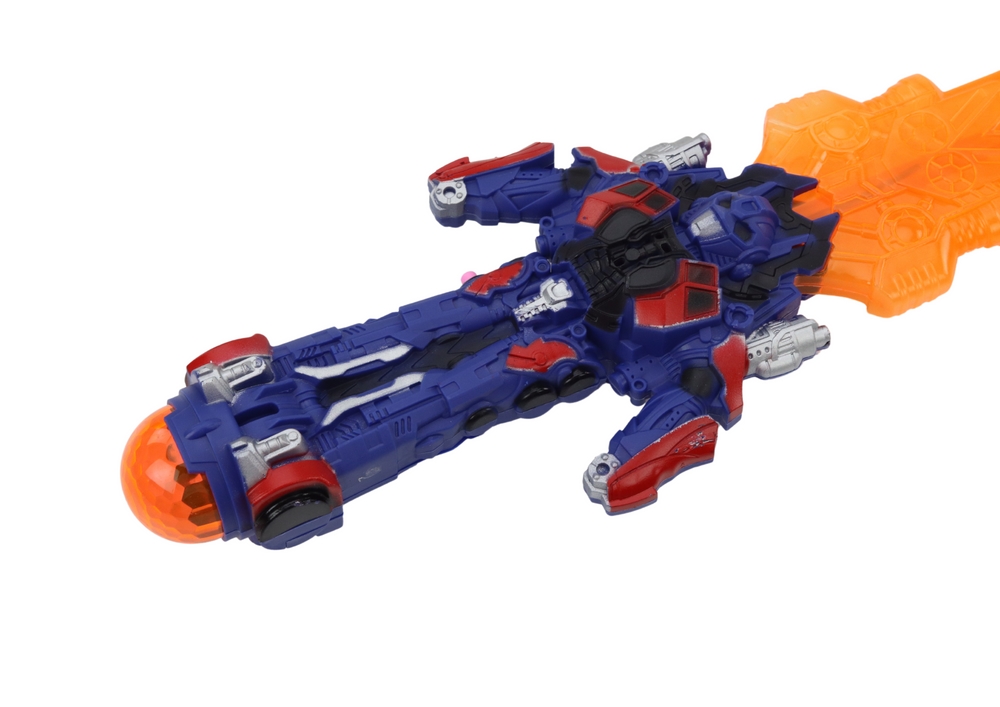 Miecz Świetlny Robot Laser Światła Dźwięki Pomarań