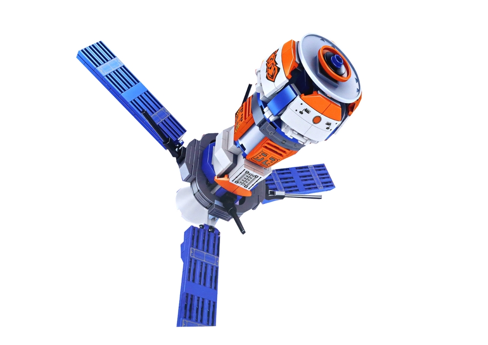 Klocki Konstrukcyjne Kosmiczne Satelita 2w1 Robot