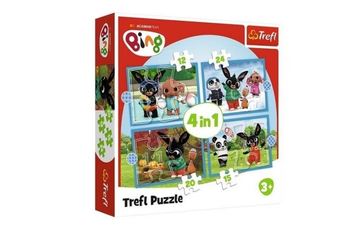 PUZZLE 4w1 12/15/20/24 Wesoły Bing 34631