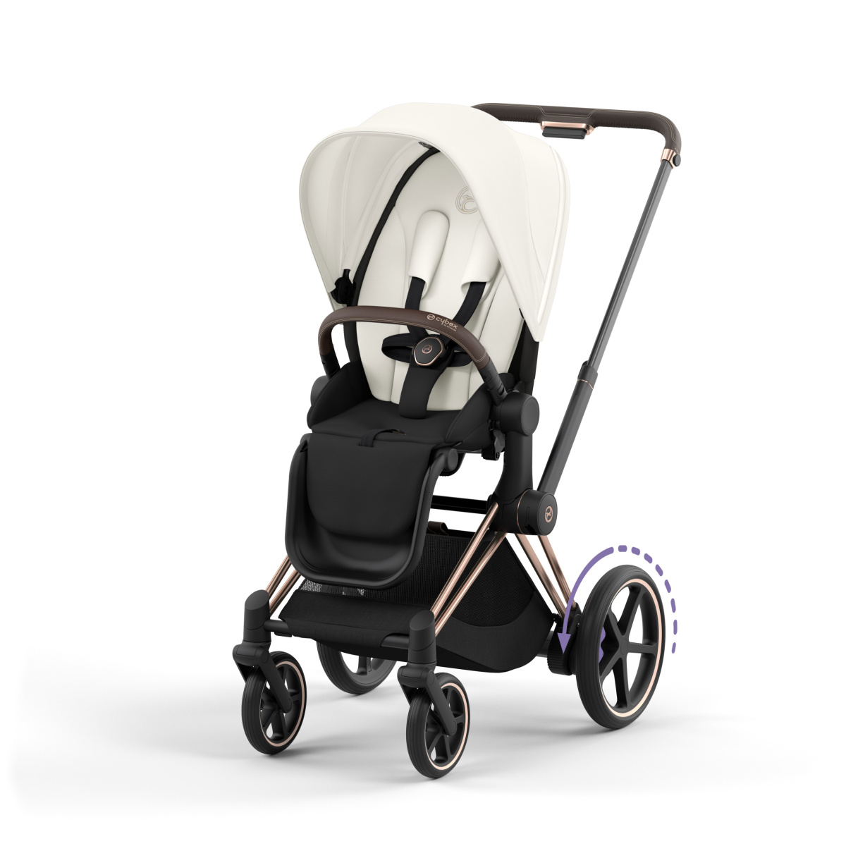 CYBEX E-PRIAM 4.0 OFF WHITE ROSE GOLD 2W1