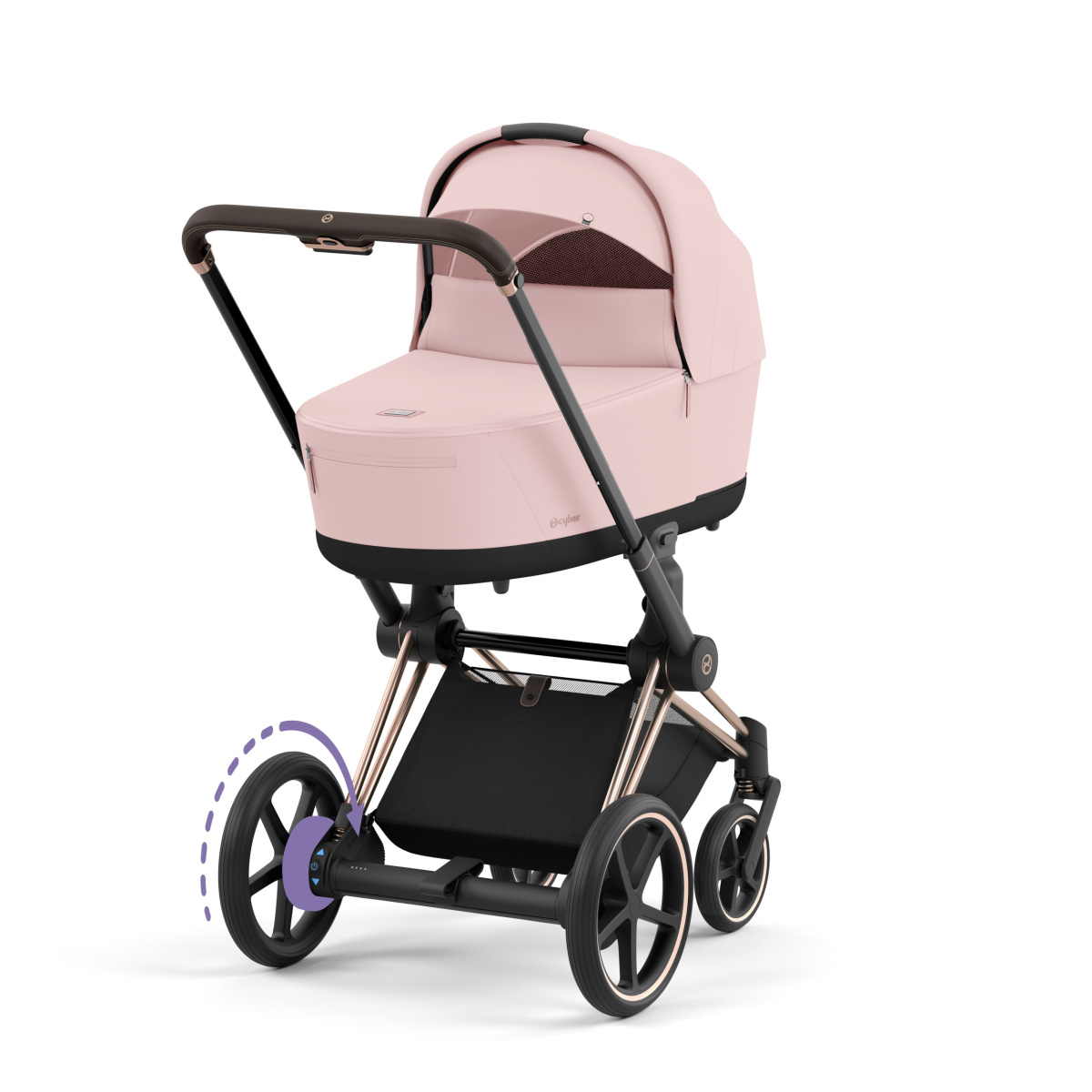 CYBEX E-PRIAM 4.0 PEACH PINK ROSE GOLD 2W1