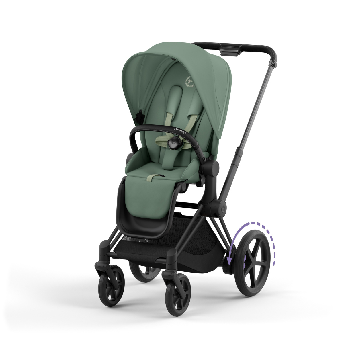 CYBEX E-PRIAM 4.0 LEAF GREEN MATT BLACK 2W1