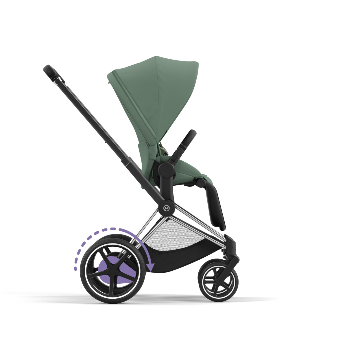 CYBEX E-PRIAM 4.0 LEAF GREEN CHROME BLACK 2W1