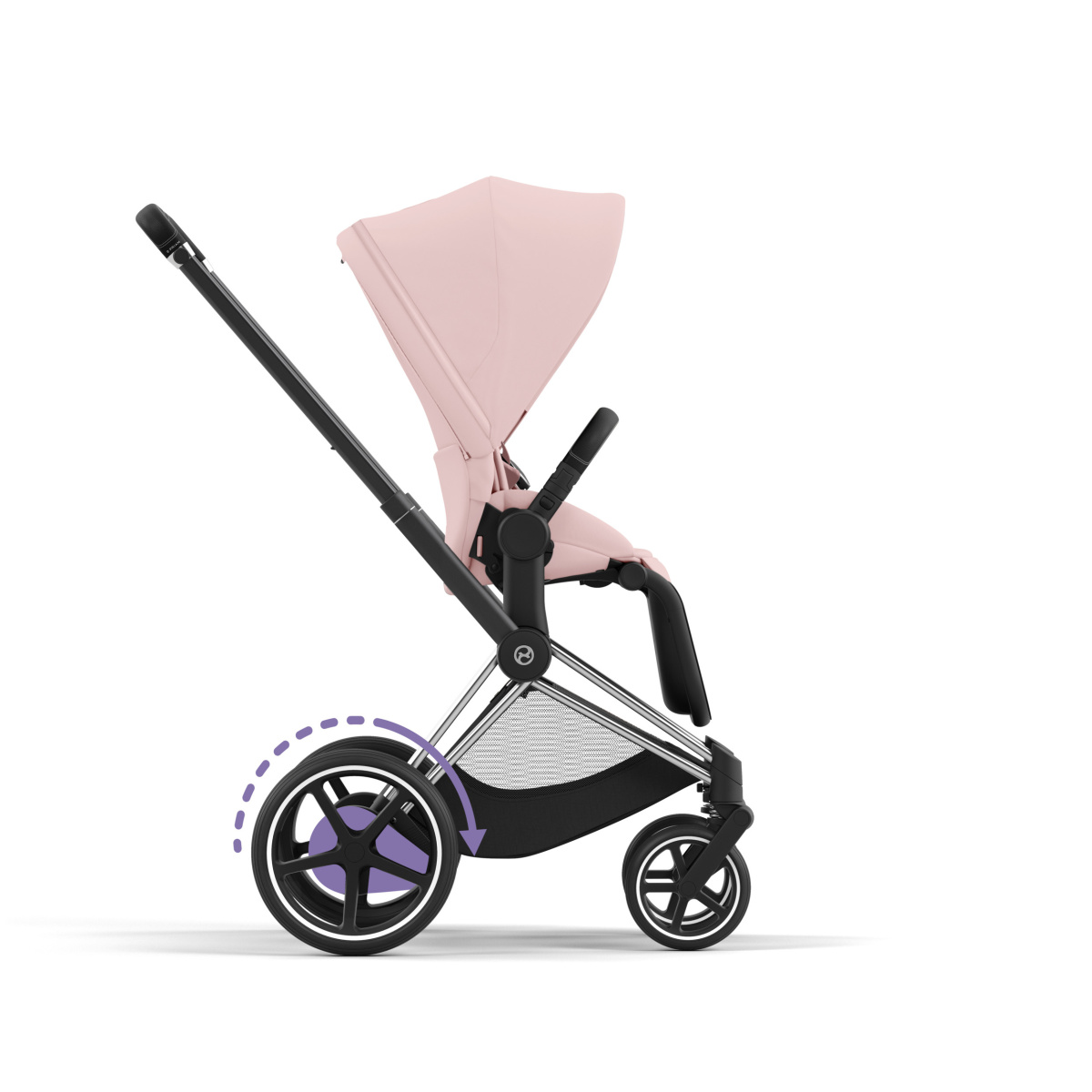 CYBEX E-PRIAM 4.0 PEACH PINK CHROME BLACK 2W1