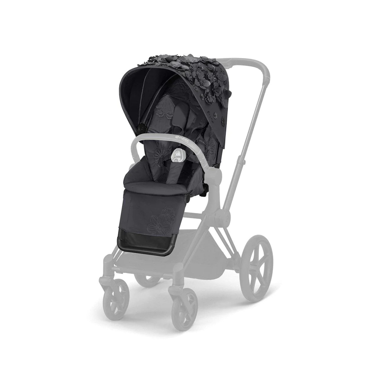 CYBEX PRIAM 2.0 ROSE GOLD + TAPICERKA SIMPLY FLOWERS GREY