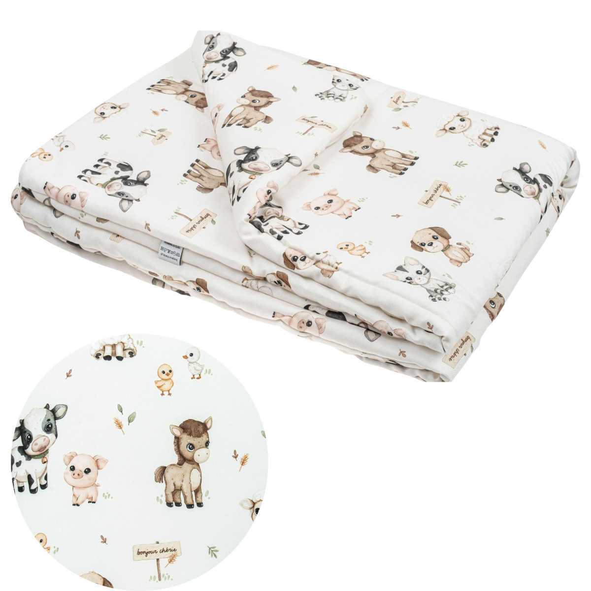 BONJOUR BAMBUSOWA KOŁDERKA FARMA 65X75