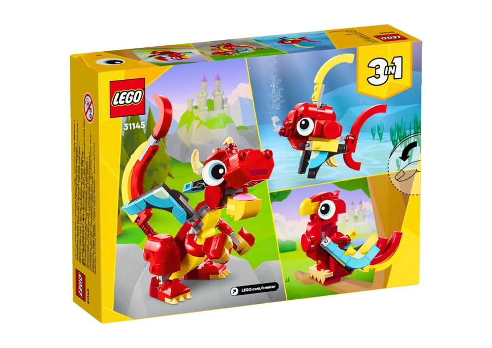 31145 LEGO CREATOR CZERWONY SMOK