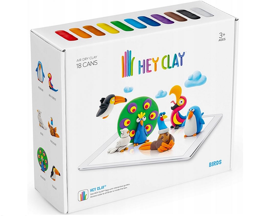 TMT HeyClay Masa plast.Ptaki HCLSE003CE 02693