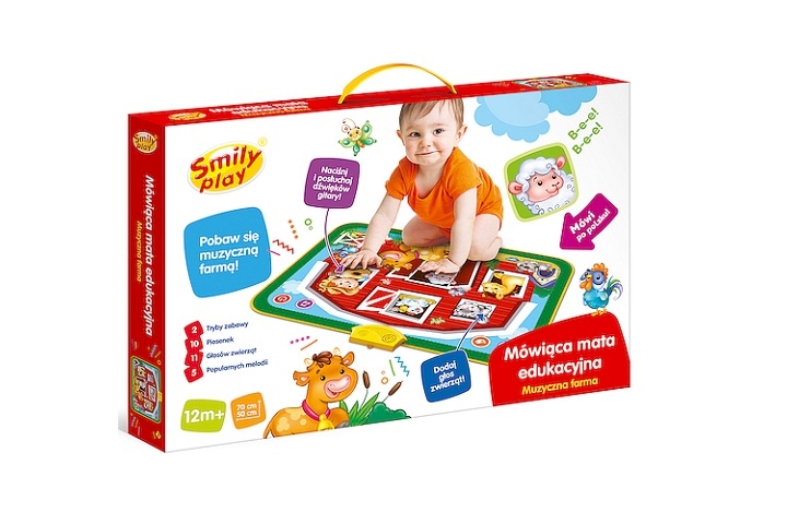 SMILY PLAY MÓWIĄCA MATA EDUKACYJNA FARMA