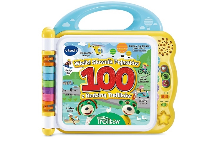 VTECH SŁOWNIK RODZINY TREFLIKÓW POJAZDY 61799