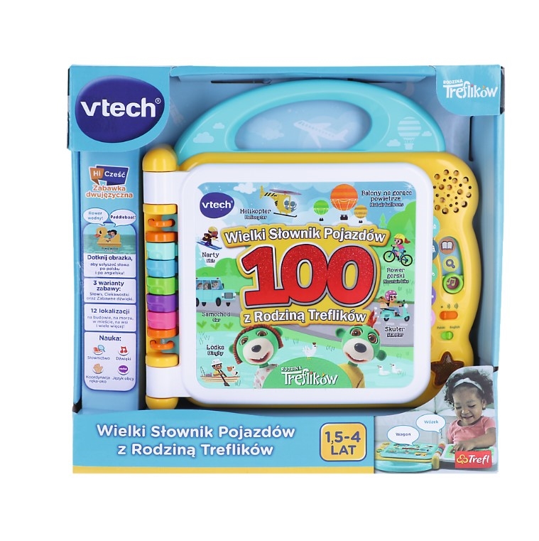 VTECH SŁOWNIK RODZINY TREFLIKÓW POJAZDY 61799