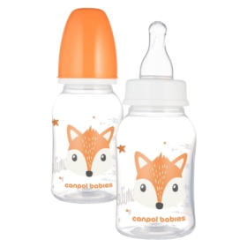 CANPOL BABIES BUTELKA STANDARD 120 ML POMARAŃCZ