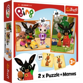 TREFL PUZZLE + MEMOS 2W1 BING