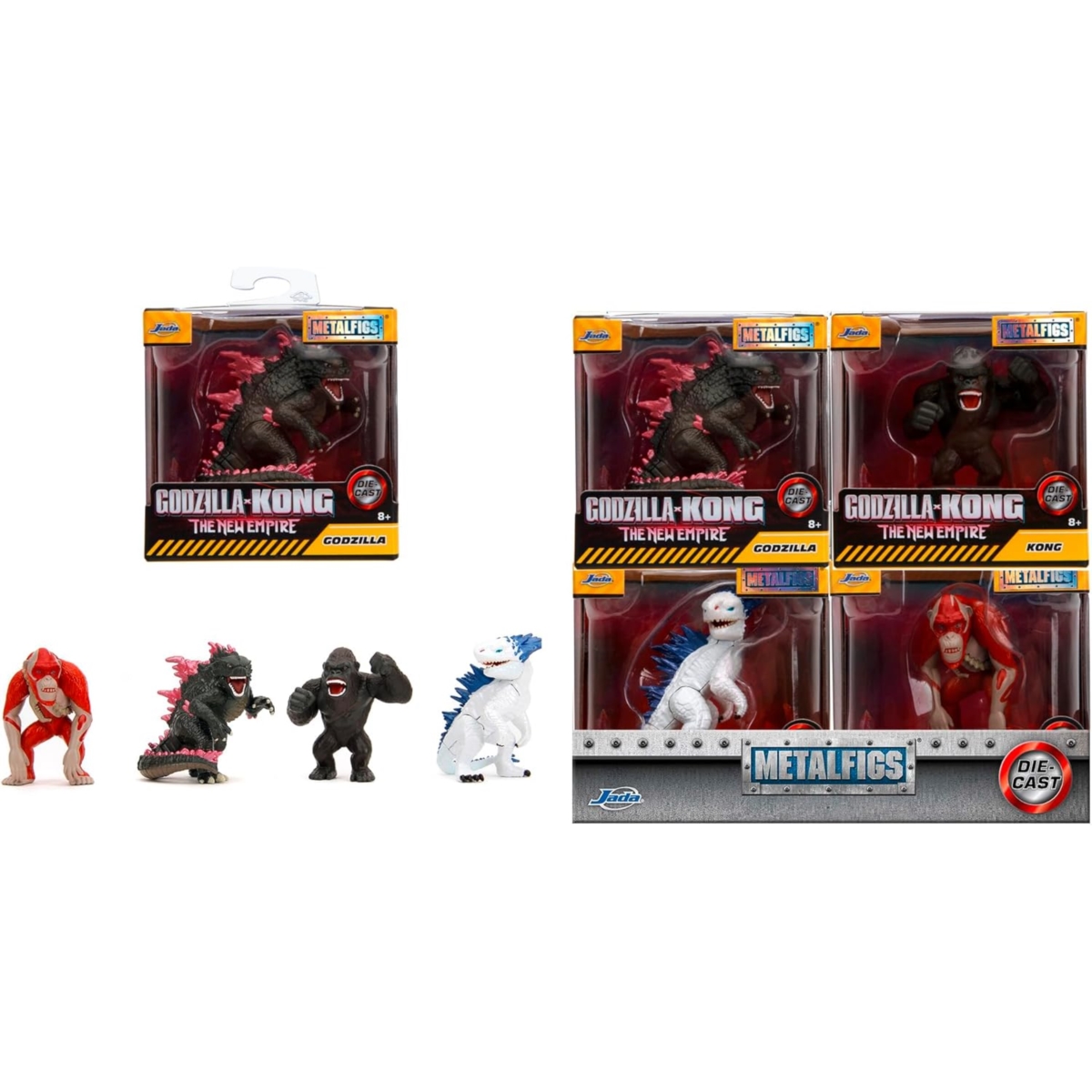 JADA Godzilla figurki metalowe 6,5cm 325-0001