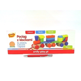 POCIĄG Z KLOCKAMI SMILY