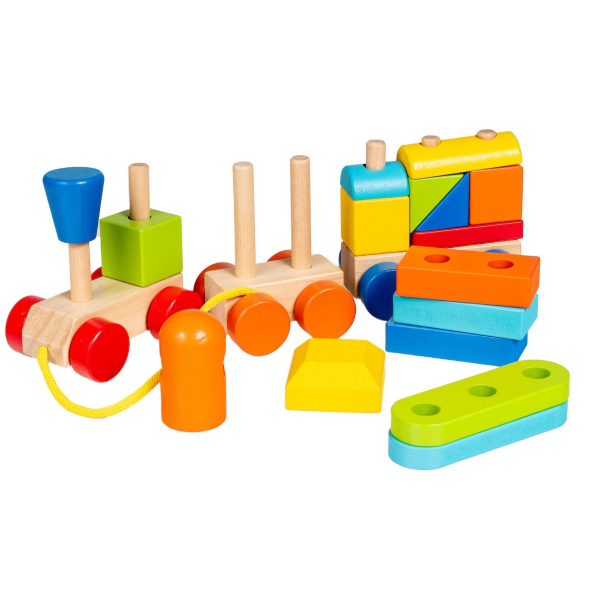 POCIĄG Z KLOCKAMI SMILY