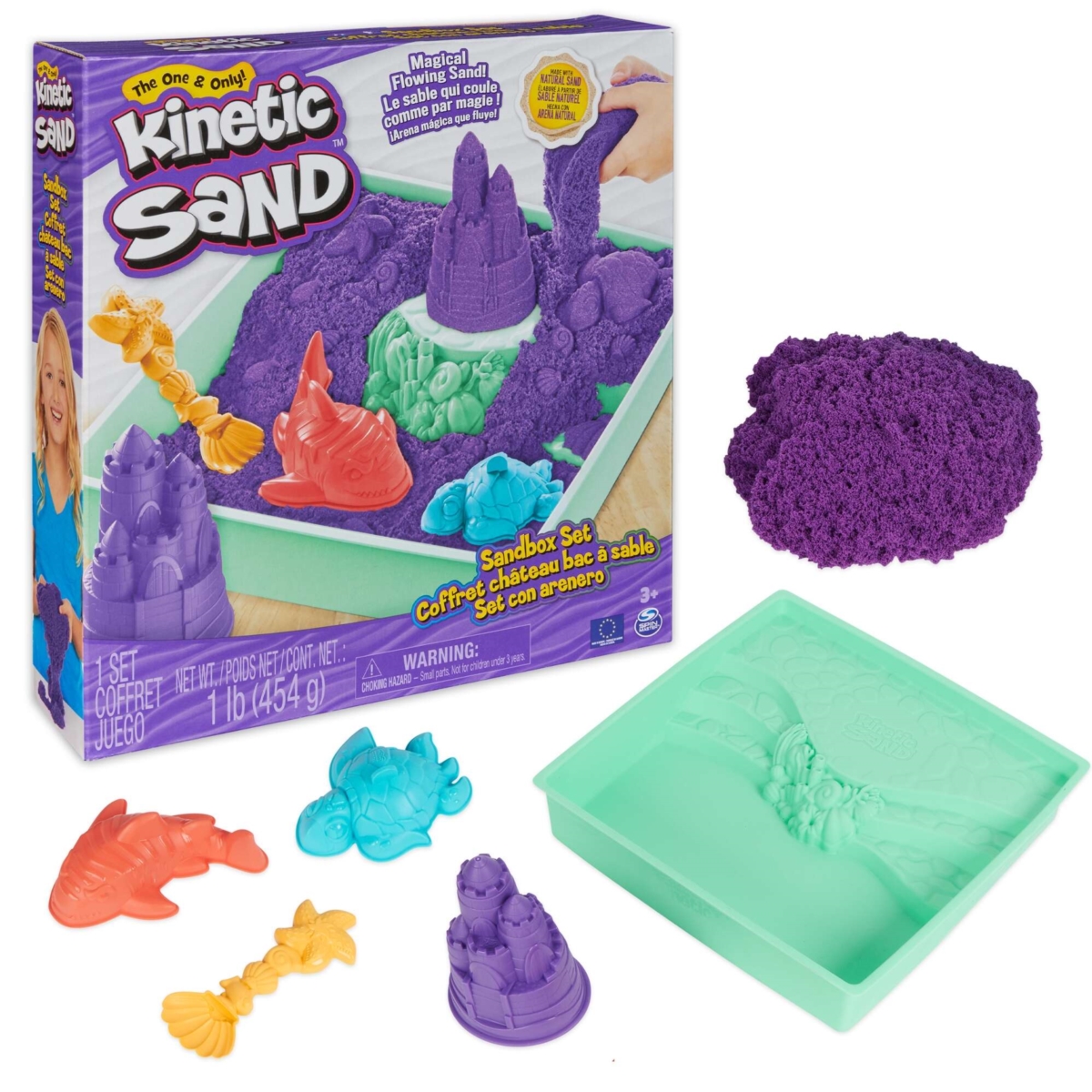 SPIN Kinetic SandBox Purple+foremki 6067477 /4