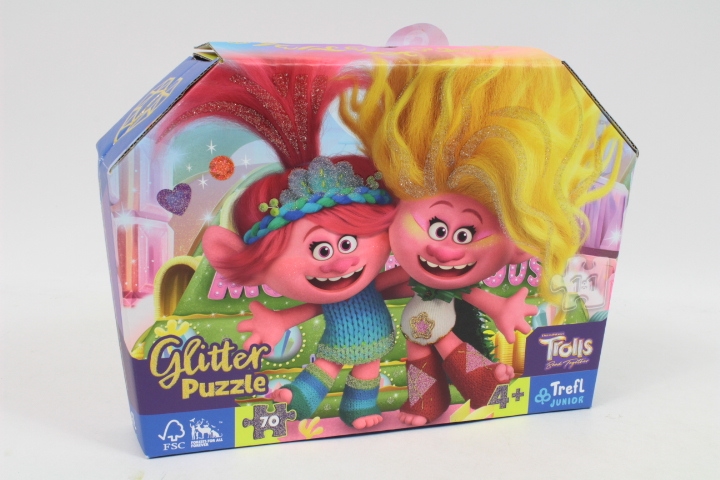 TREFL - PUZZLE GLITTER 70 - TROLLS