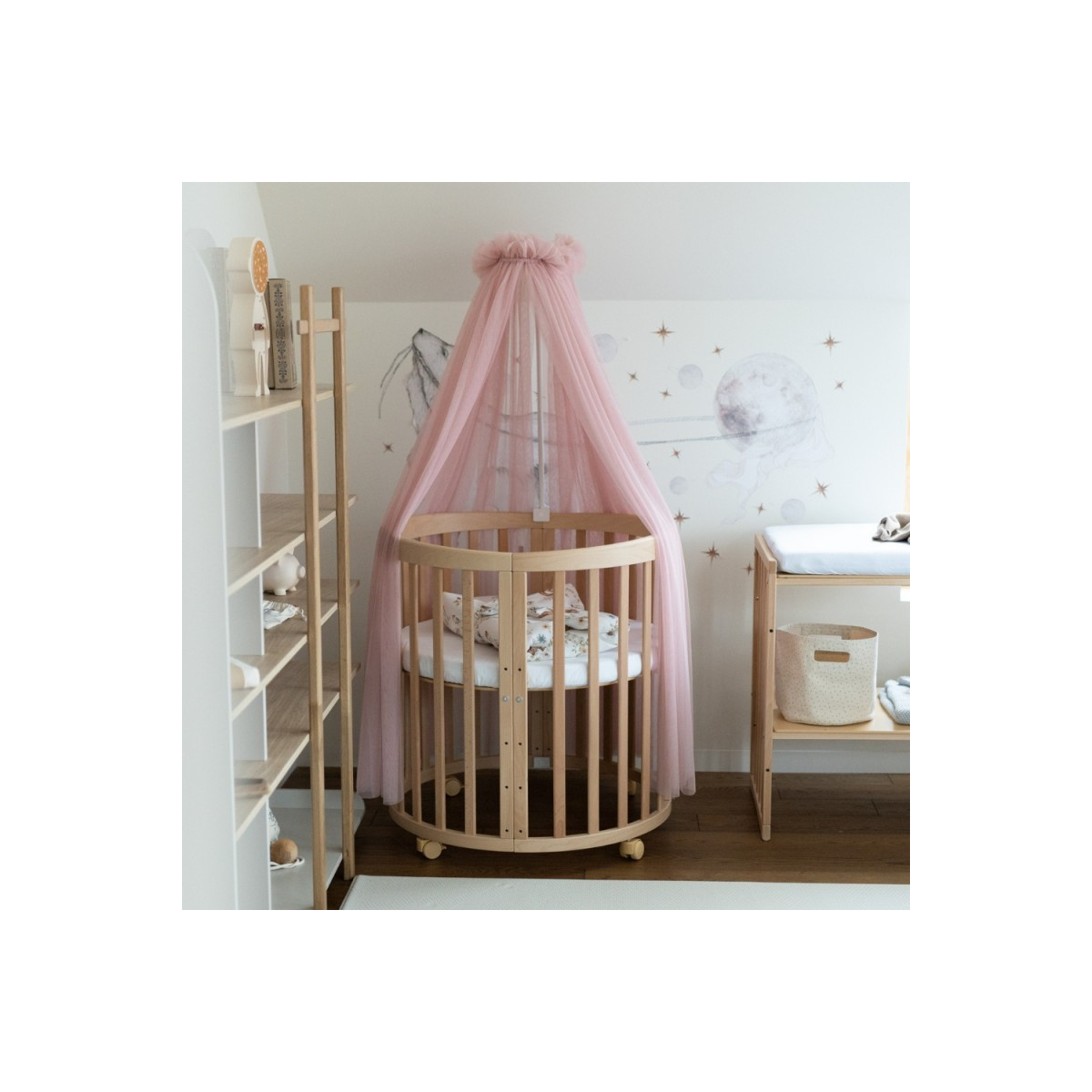 WALDIN BALDACHIM TIULOWY ZE STELAŻEM ROSE