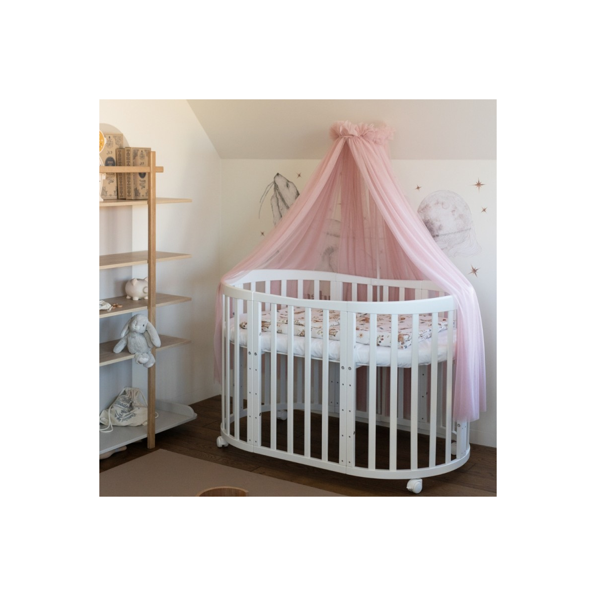 WALDIN BALDACHIM TIULOWY ZE STELAŻEM ROSE