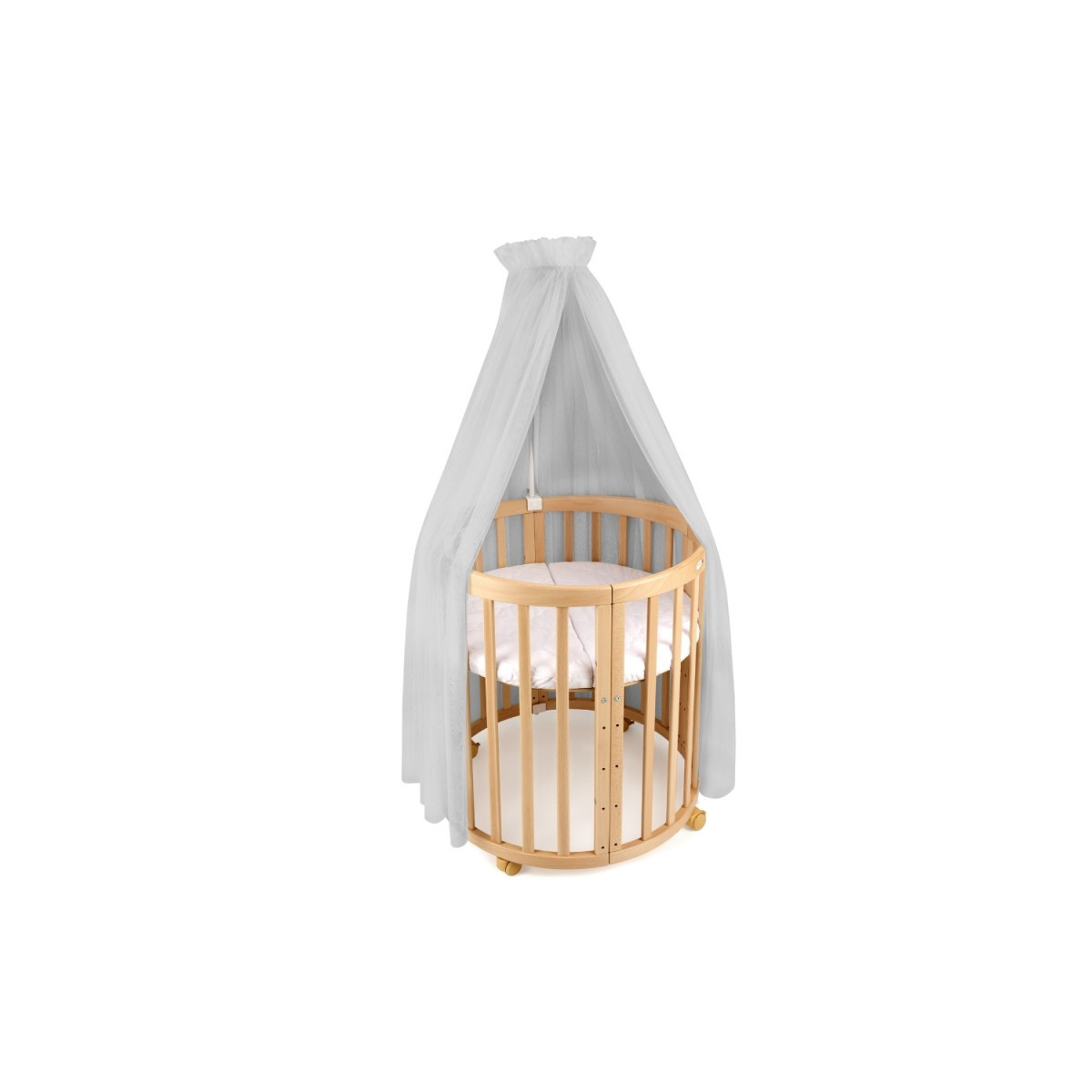 WALDIN BALDACHIM TIULOWY ZE STELAŻEM SZARY