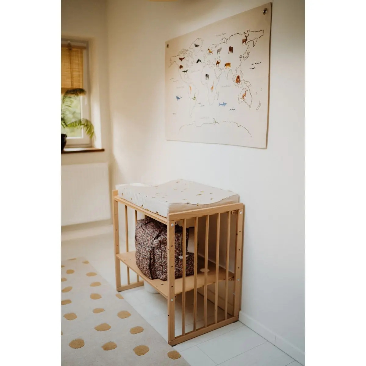 WALDIN ŁÓŻECZKO 7W1 KWADRATOWE NATURAL